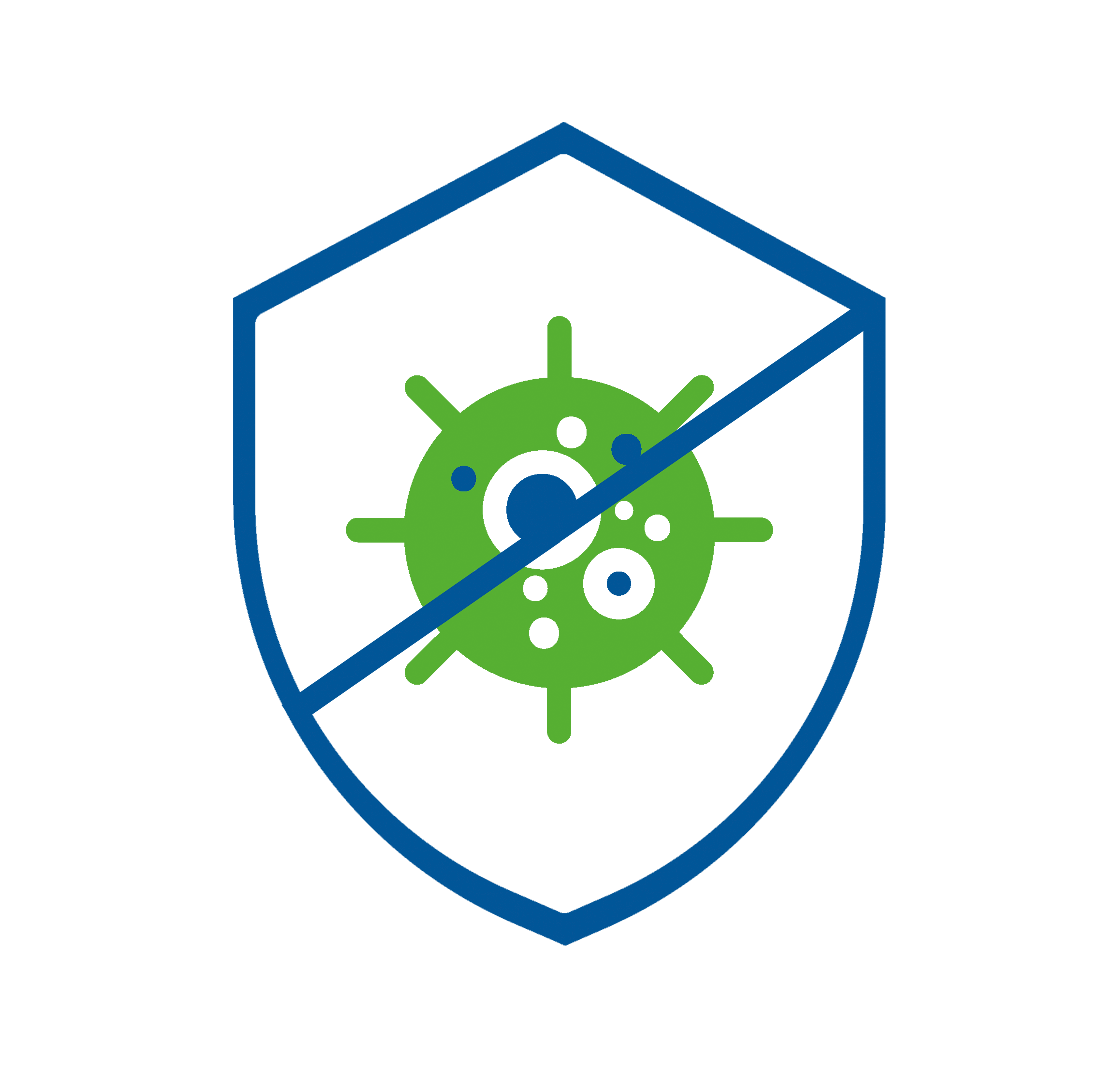 Shield icon representing sterility verification.