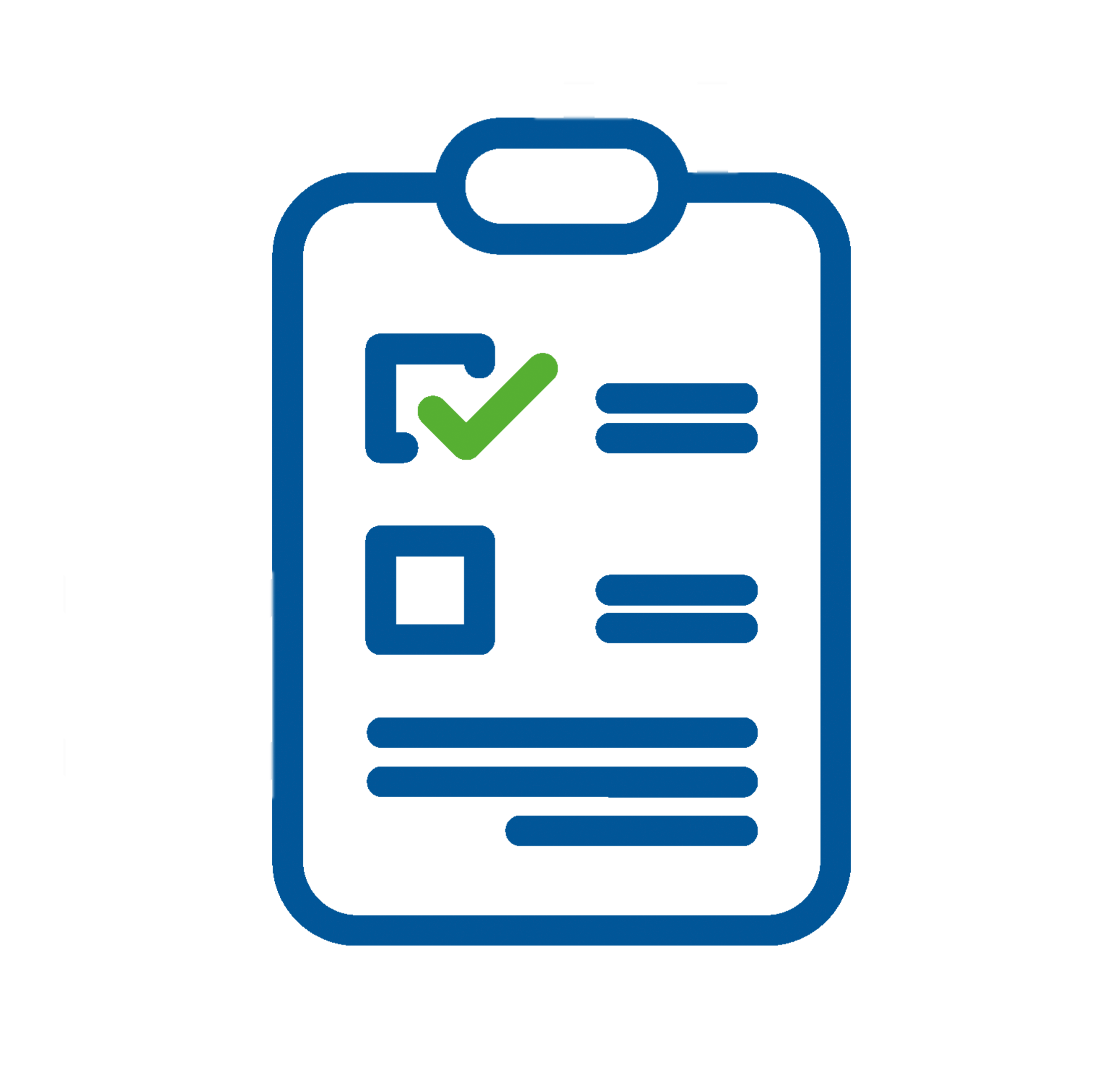 Checklist icon representing assessment of hygiene status in production environments.