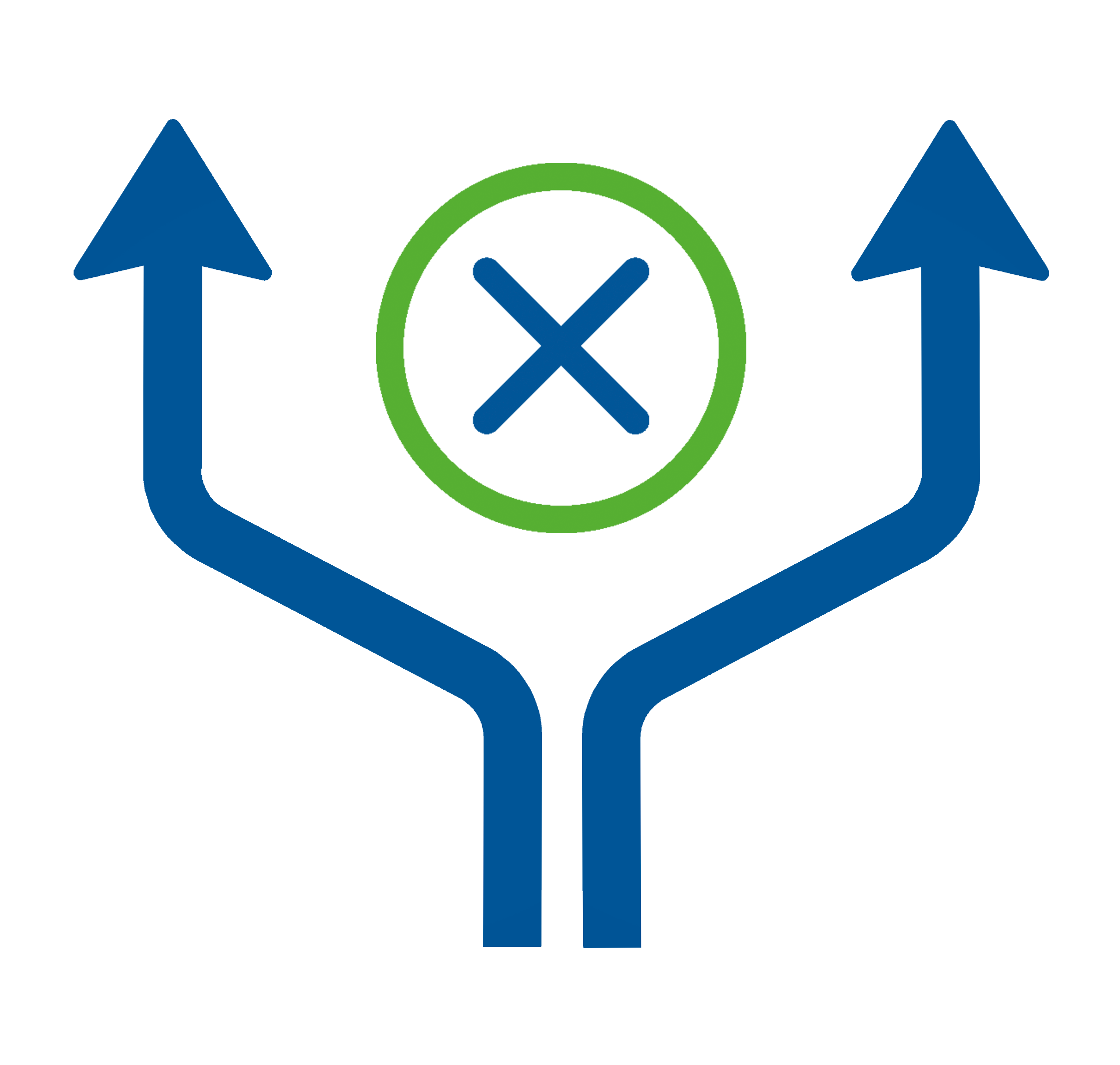 Process flow icon representing early detection of process deviations and microbiological abnormalities.