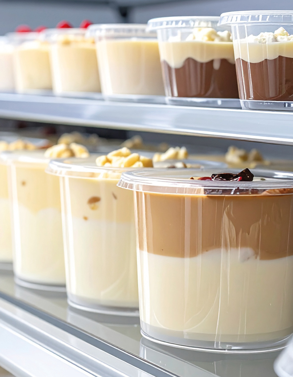 Dairy desserts assessed for spore-forming microorganisms, shelf-life stability and product quality.