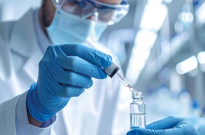 Endotoxin testing of sterile pharmaceutical products in a laboratory environment.