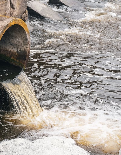 Industrial water system monitored for Legionella and microbiological contamination risks.