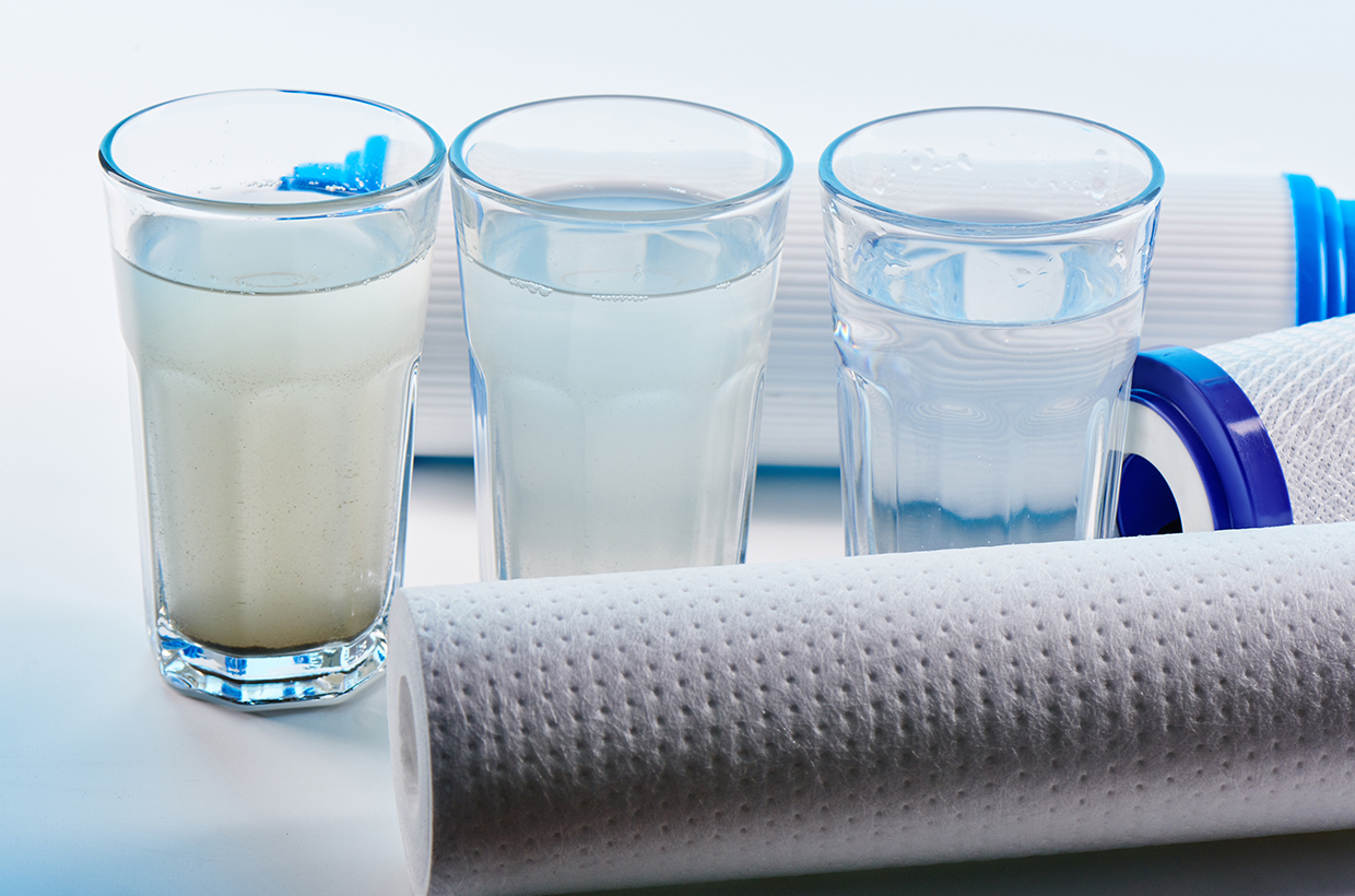 Water hygiene assessment using microbiological indicator organisms and hygiene parameters.