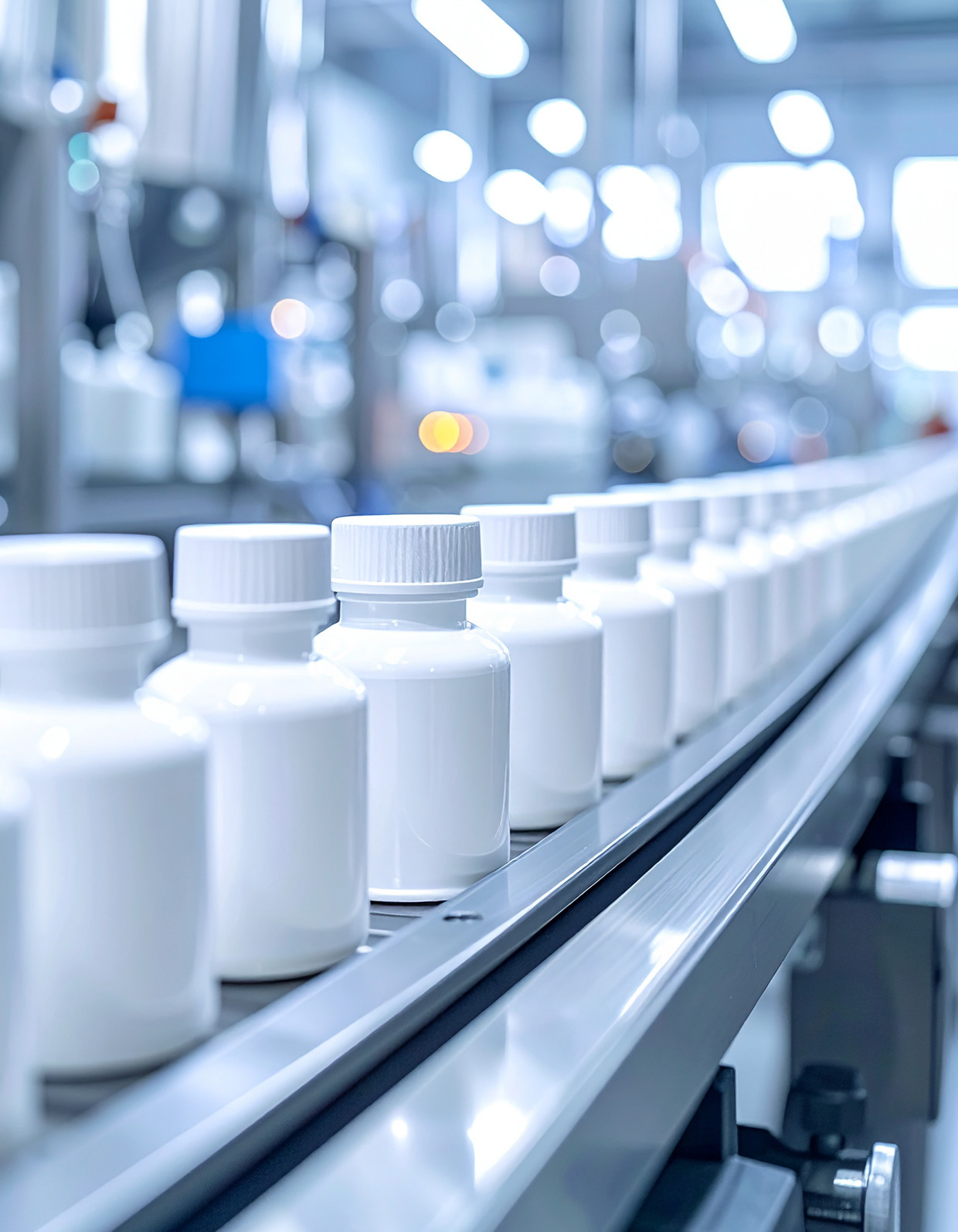 Finished pharmaceutical products evaluated for microbial purity before release.