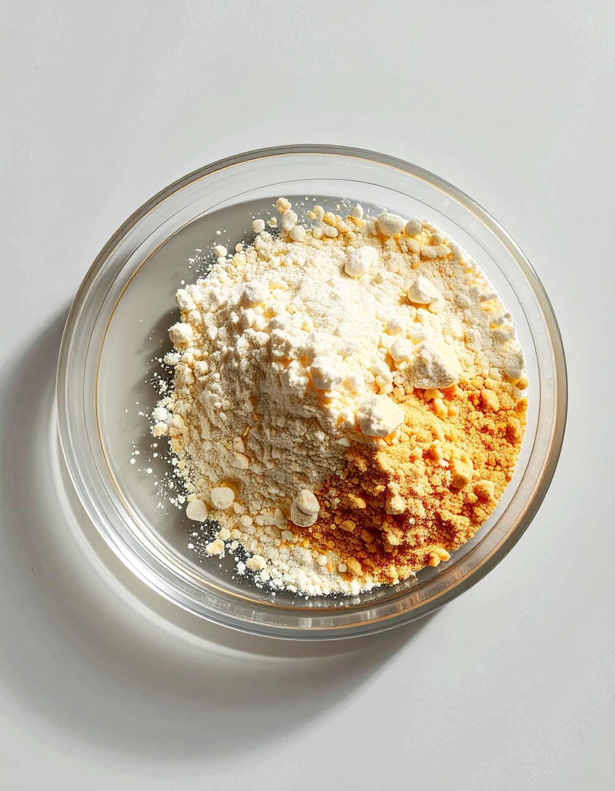 Sample of composite food in a petri dish.
